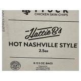 Flock Hot Nashville Chicken Skin Crisps 8-Pack, 2.5 oz Bags, Exp 02/01/2025