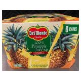 Del Monte 100 Percent Pineapple Juice 12-Count 6 fl oz Cans (Best by May 2025)