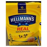 Hellmann's Real Mayonnaise To Go Packets - 60 Total (6 Boxes, 10 Count Each)