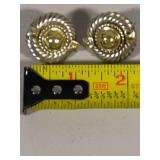 14K & Sterling David Yurman Pierced Earrings