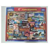 1000pc 'I Love Minnesota' White Mountain Puzzle - Complete