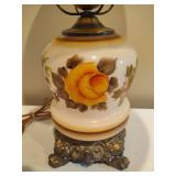 Gone with the Wind Large Hand Painted Hurricane Lamp