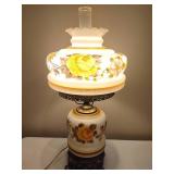 Gone with the Wind Large Hand Painted Hurricane Lamp