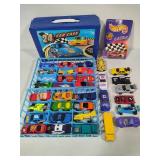 Vintage Hot Wheels Carrying Case Filled with Cars