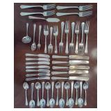 Gorham 'Fairfax' Sterling Silver Flatware **Monogrammed** (42pcs)
