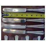 Gorham 'Fairfax' Sterling Silver Flatware **Monogrammed** (42pcs)