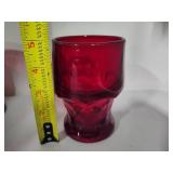 Ruby Red Glasses & Accessory Pieces