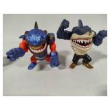Vintage Mattel Street Sharks Action Figures