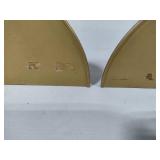 Three Gold Colored Wall Sconces