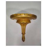 Three Gold Colored Wall Sconces