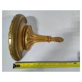 Three Gold Colored Wall Sconces