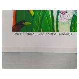 'Anthurium - Hideaway - Hawaii' by Rosalie Prussing *w/COA*