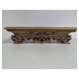 Gold Resin Scroll Ornate Wall Shelf