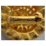 Stamped Sarah Coventry Ocean Star Brooch & Matching Earrings