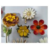 Lot of Floral Brooches