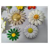 Lot of Floral Brooches
