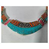 Tibetian Style Necklace Featuring Turquoise & Corals