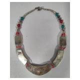 Tibetian Style Necklace Featuring Turquoise & Corals