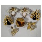 Lot of Bug Brooches