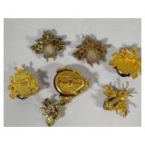 Lot of Bug Brooches