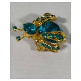 Stamped Weiss Lady Bug Brooch