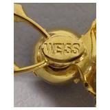 Stamped Weiss Lady Bug Brooch