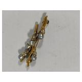 Joan Rivers Stamped Willow Branch Brooch