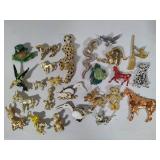 Lot of Animal Brooches/Pendants