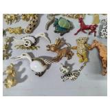 Lot of Animal Brooches/Pendants