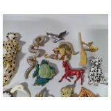 Lot of Animal Brooches/Pendants