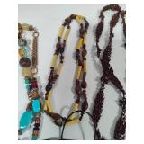 Assorted Brown Tone Costume Necklaces