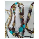 Assorted Brown Tone Costume Necklaces