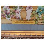 Salvatore Ferragamo Floral Patterned Silk Scarf - Framed