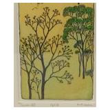 Susan Hunt-Wulkowicz Hand Colored Lithograph 'Uphill' - Signed/Numbered