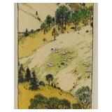 Susan Hunt-Wulkowicz Hand Colored Lithograph 'Uphill' - Signed/Numbered
