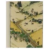 Susan Hunt-Wulkowicz Hand Colored Lithograph 'Uphill' - Signed/Numbered