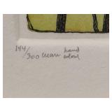 Susan Hunt-Wulkowicz Hand Colored Lithograph 'Uphill' - Signed/Numbered