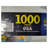 Two White Mountain 1000pc Puzzles - Complete -