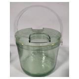 Vintage Acrylic Ice Bucket, Bowl, Plates & Glasses