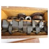 Antique Screw Clamp, Draw Knife, Molding Cutter Set