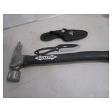 Spade Bits, Stiletto Hammer, Buck Knife