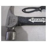 Spade Bits, Stiletto Hammer, Buck Knife