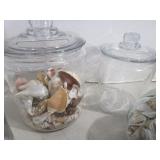Glass Canister, Sea Shells