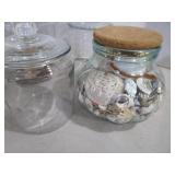 Glass Canister, Sea Shells