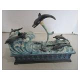 Leaping Dolphins Cast Mechanical Bank