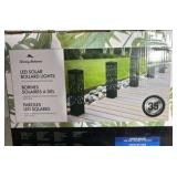 Tommy Bahama Square Solar Bollard Lights, 35 Lumen, 5-pack