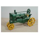 Vintage Cast Iron John Deere Tractor Replica