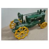 Vintage Cast Iron John Deere Tractor Replica