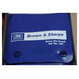 Brown & Sharpe Drive Pin Punch Set