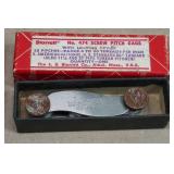 Starrett No 818 Automatic Center Punch & No 474 Screw Pitch Gage